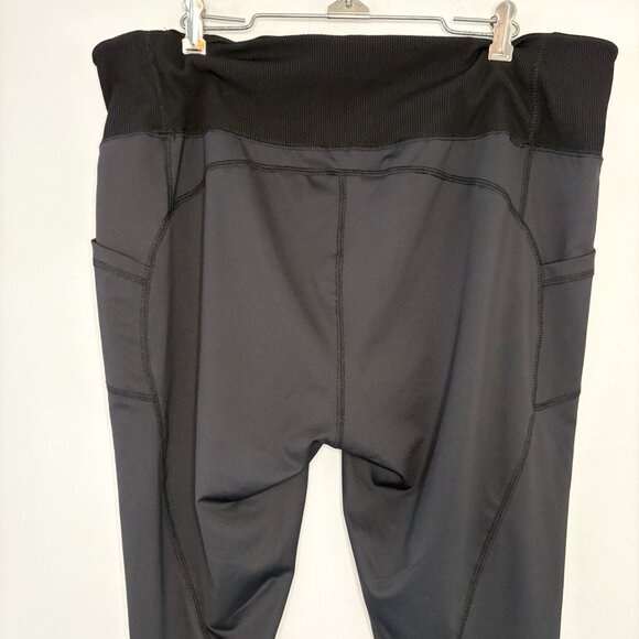 White Birch Black Leggings w/ Side Pockets & Stripe Size 3XL - Picture 5 of 8